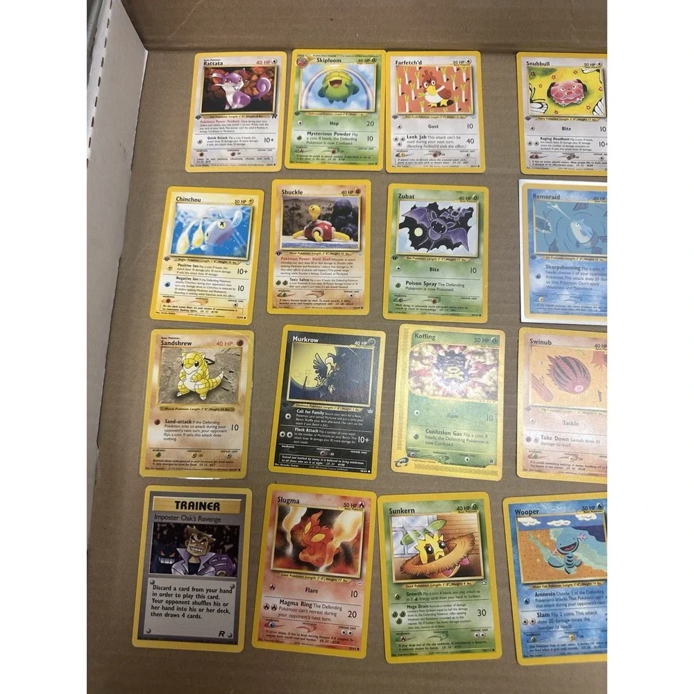 25 Vintage pokemon card collection LP-DMG Shadowless and first editions see pics